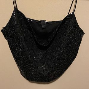 Forever 21 sparkle crop top